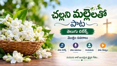 చల్లని మల్లెలతో పాట తెలుగు లిరిక్స్ మరియు పూర్తి వివరాలు